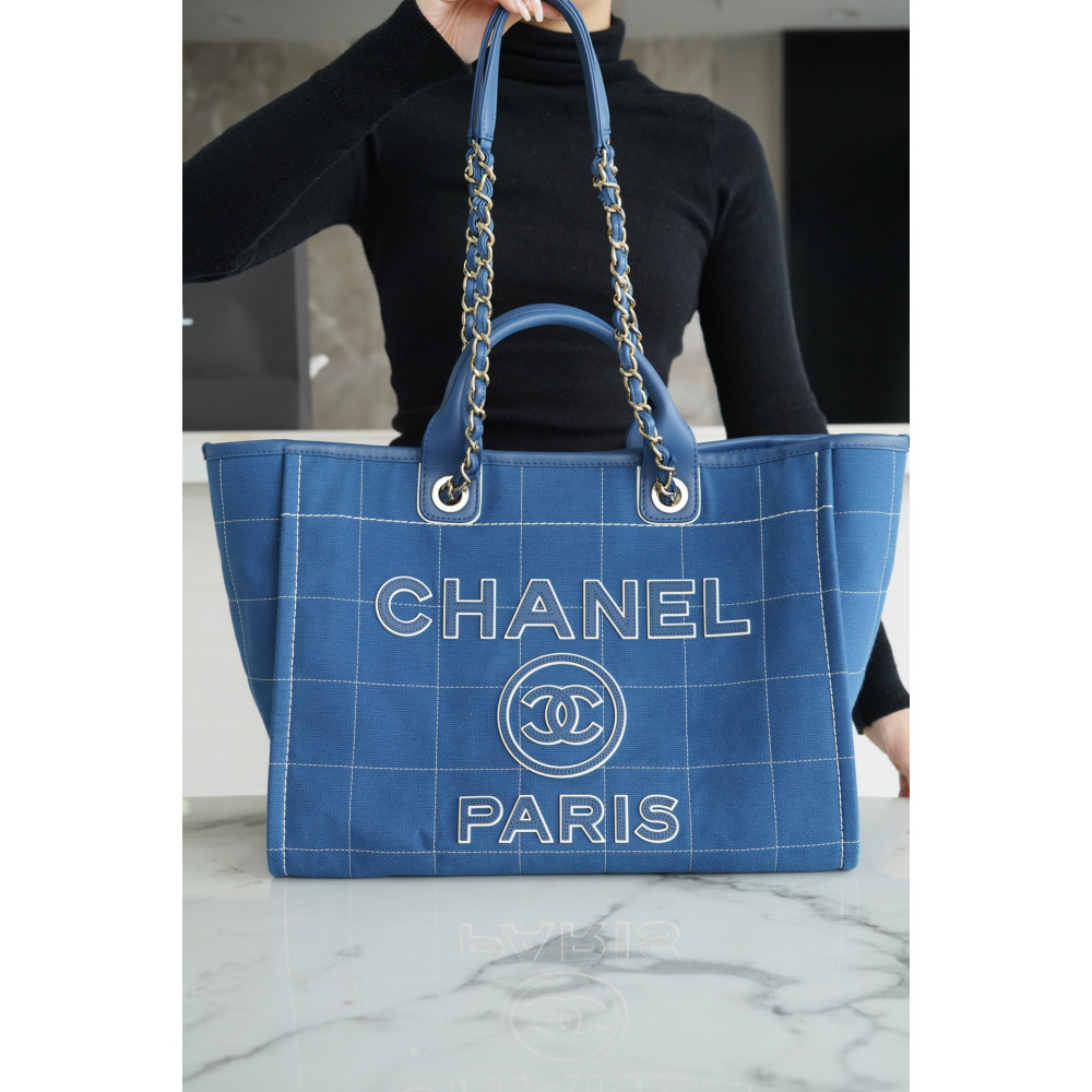CHANEL MEDIUM DEAUVILLE TOTE BAG