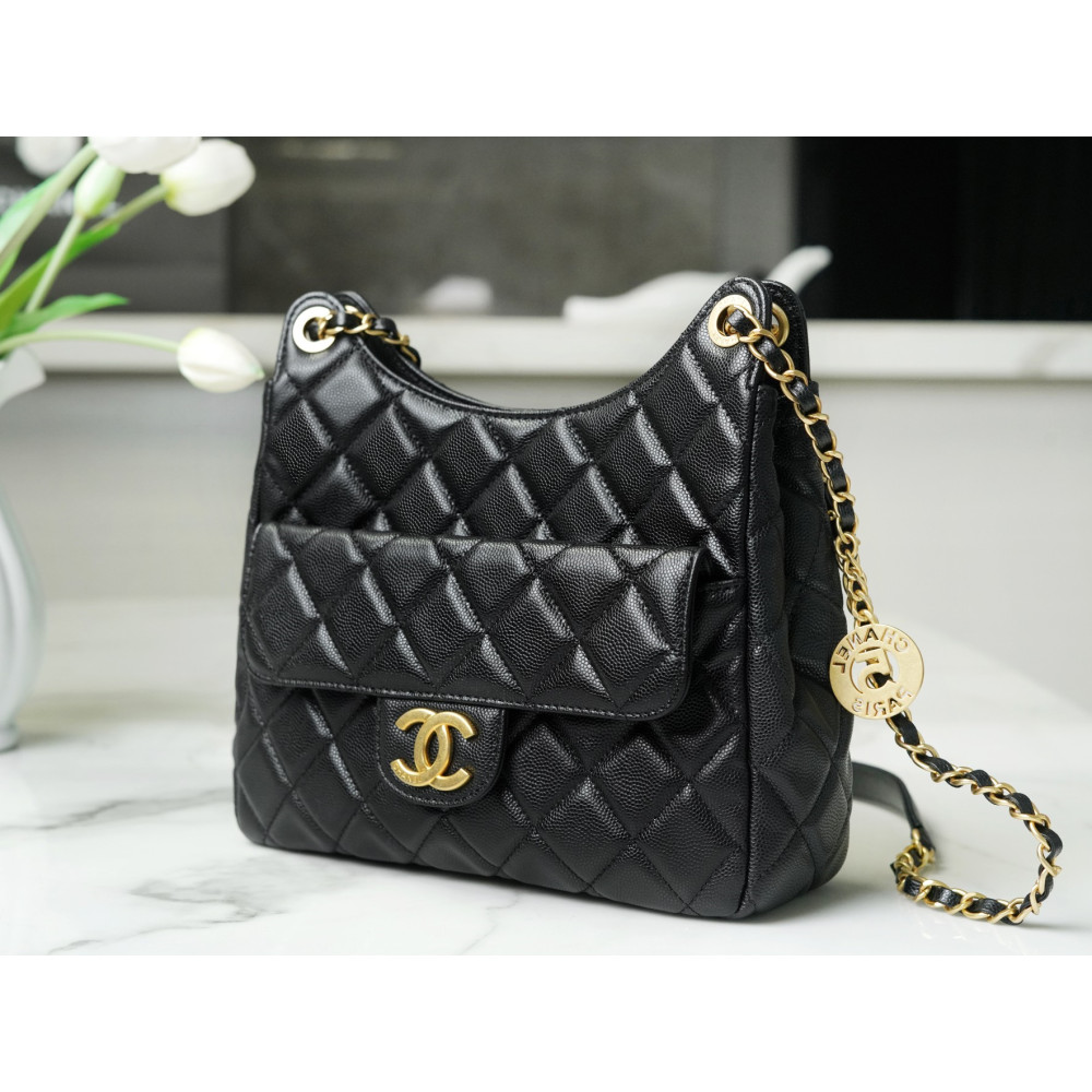 CHANEL WAVY HOBO BAG CHANEL WAVY HOBO BAG