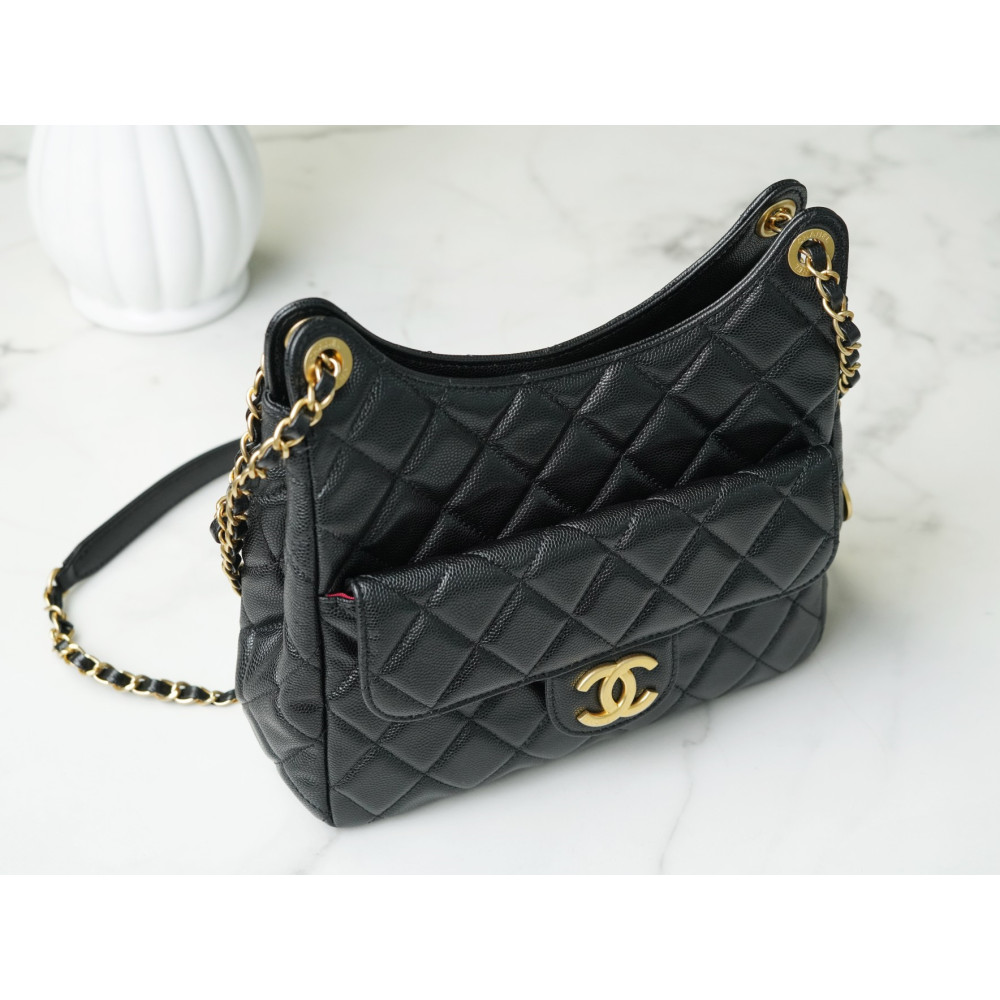 CHANEL WAVY HOBO BAG CHANEL WAVY HOBO BAG