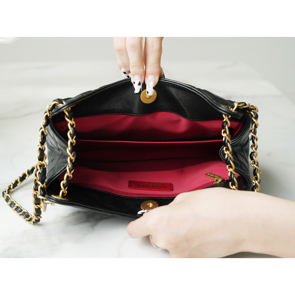 CHANEL WAVY HOBO BAG CHANEL WAVY HOBO BAG
